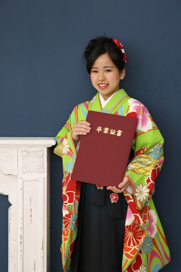 【卒業式袴】着物-365 袴-232 白石麻衣