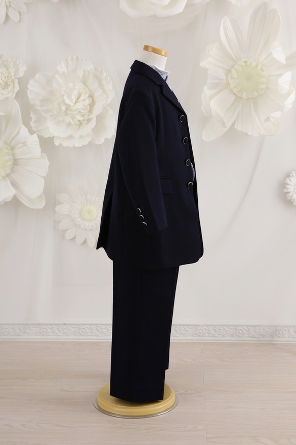 【結婚式パーティーお呼ばれ男の子フォーマル・男の子レンタル】日本製 5歳用 男の子タキシード・スーツ   J5-24(110cm)