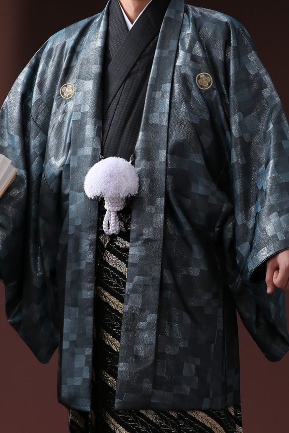 紋付袴レンタル 紋付羽織レンタル 男袴 羽織着物ー25 男袴ー25
