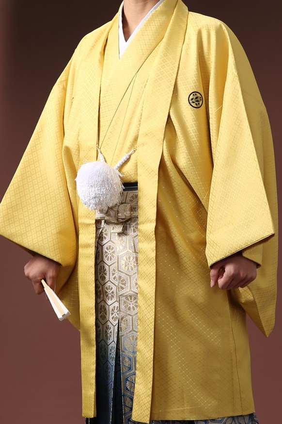 紋付袴レンタル 紋付羽織レンタル 男袴 羽織着物ー54 男袴ー1