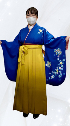 卒業式袴レンタル♪ 桜の刺繡＆グラデーション袴のイメージ