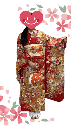姫路市の成人式は、赤地の振袖のイメージ