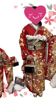 姫路市の成人式は、赤地の振袖のイメージ