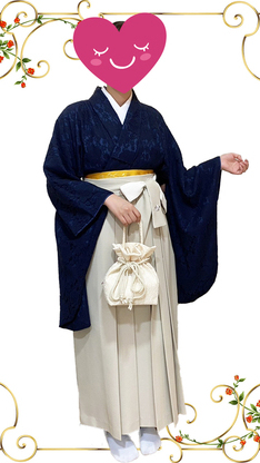 姫路市の卒業式は、中村里砂ブランドの卒業袴のイメージ