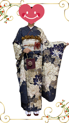 姫路市の成人式は、ラフィネモカブランドの振袖のイメージ