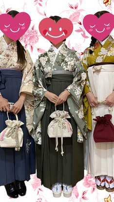 姫路市の卒業式は、友人同士の卒業袴のイメージ