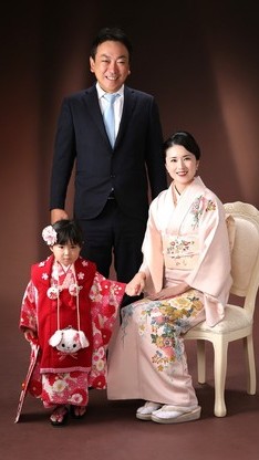姫路市の七五三は、うさちゃんのお着物のイメージ