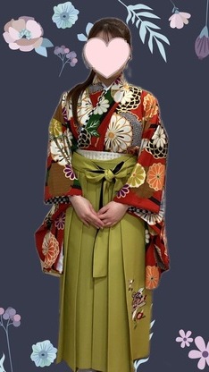 姫路市の卒業式は、中村里砂ブランドの袴のイメージ