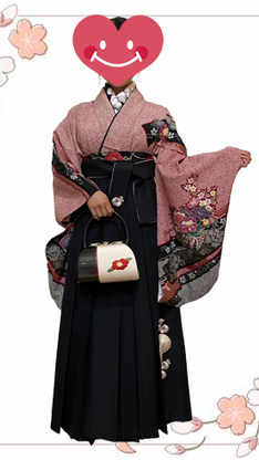 姫路市の卒業式は、絞りの卒業袴のイメージ