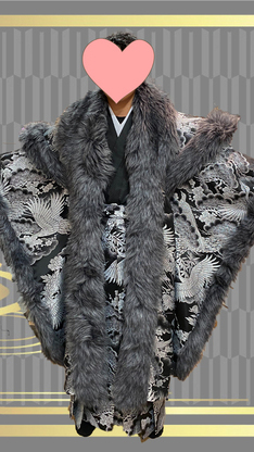 姫路市の成人式は、陣羽織の男性用着物のイメージ