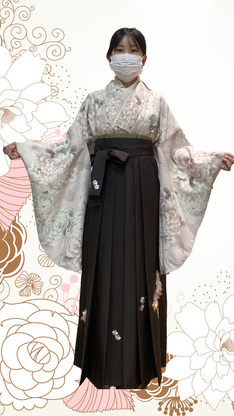 姫路市の卒業式はMaminetteブランドの卒業袴のイメージ