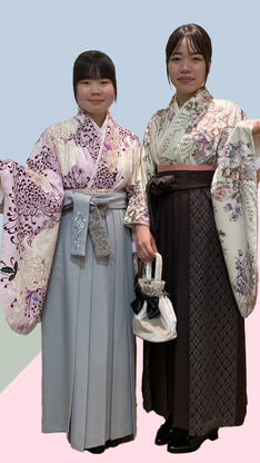 姫路市の卒業式は、姉妹で卒業袴のイメージ