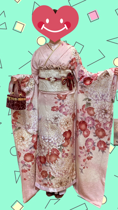 姫路市の卒業式は、黄色地の卒業袴のイメージ