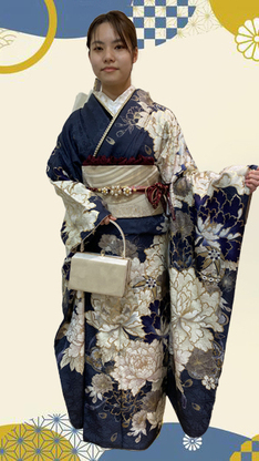 姫路市の成人式は、ラフィネモカブランドの振袖のイメージ