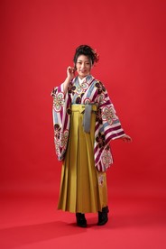 【卒業式袴】卒業式袴用着物-349 袴-225 kansai