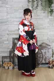 【JAPANSTYLE×中村里砂ブランド卒業式袴レンタル】JAPANSTYLE×中村里砂ブランド卒業式袴用着物-374/袴-240