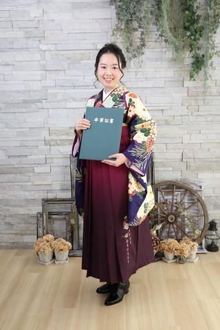 卒業式袴】卒業式袴用着物-422／袴-272 華彩 【假屋崎省吾】 | 姫路の  