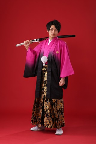 紋付袴レンタル 紋付羽織レンタル 男袴 羽織着物ー69 男袴ー54 | 姫路 