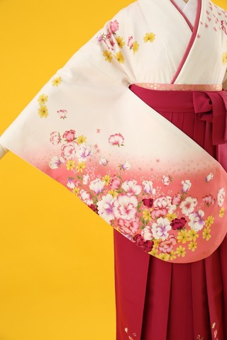 ananブランド卒業式レンタル袴】ananブランド卒業式袴用着物-236 