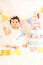 ベビードレス ０歳 1歳 姫路の振袖 袴 ドレス レンタルは山陽百貨店4f貸衣装マリリンハウス