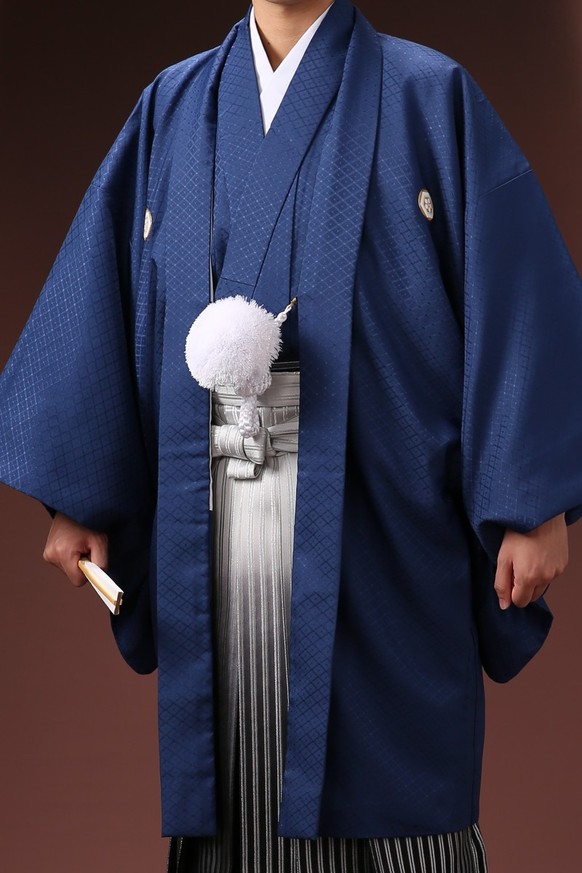 紋付袴レンタル 紋付羽織レンタル 男袴 羽織着物ー49 男袴ー20