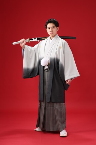 紋付袴レンタル 紋付羽織レンタル 男袴 羽織着物ー20 男袴ー14 | 姫路