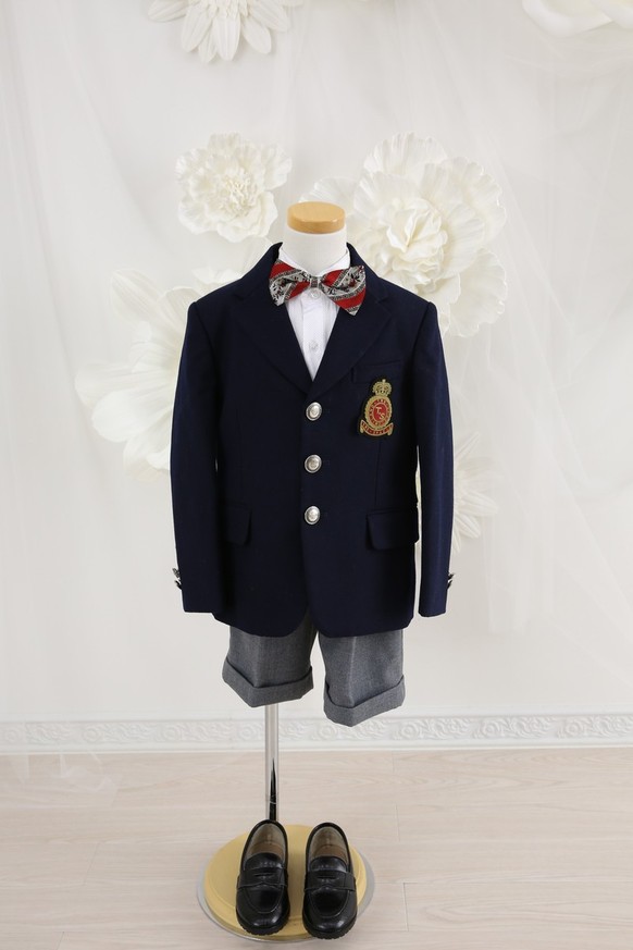 【結婚式パーティーお呼ばれ男の子フォーマル・男の子レンタル】日本製 3歳用 男の子スーツ　J3-23（100㎝/3才）