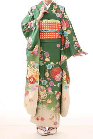 振袖-296 【ベッキー】ブランド 金彩 ラメ刺繍 菊 | 姫路の振袖 袴 振袖-296 【ベッキー】ブランド 金彩 ラメ刺繍 菊 | 姫路の振袖 袴