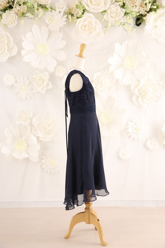 【結婚式パーティーお呼ばれドレスレンタル】13-270　13号
