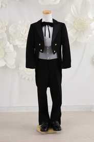 【結婚式パーティーお呼ばれ男の子フォーマル・男の子レンタル】日本製 7歳用  男の子スーツ　 J7-8(120cm)