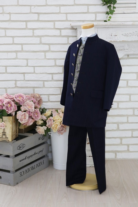 【結婚式パーティーお呼ばれ男の子フォーマル・男の子レンタル】日本製 5歳用 男の子スーツ　J5-27（110㎝)
