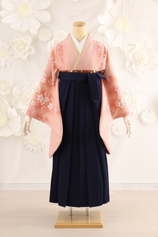 卒業式袴 卒業式袴用着物 130 袴 紺 姫路の振袖 袴 ドレス レンタルは山陽百貨店4f貸衣装マリリンハウス