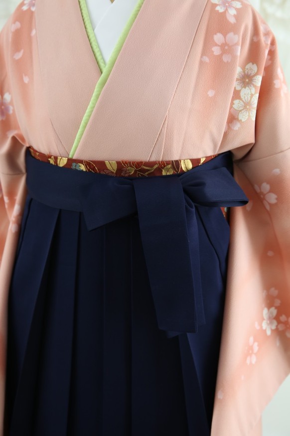 【卒業式袴レンタル】卒業式袴用着物-130 /袴-紺