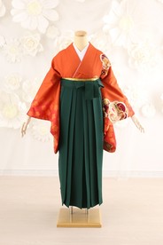 【卒業式袴レンタル】卒業式袴用着物-106 /袴-緑