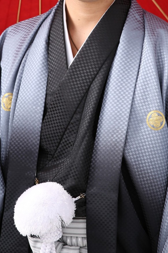 紋付袴レンタル 紋付羽織レンタル 男袴 羽織着物ー48 男袴ー21