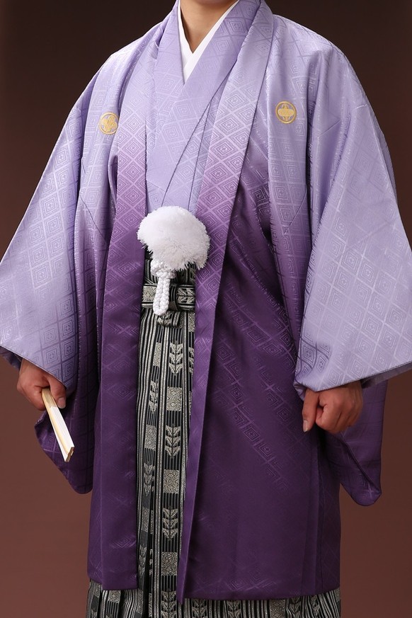 紋付袴レンタル 紋付羽織レンタル 男袴 羽織着物ー30 男袴ー53