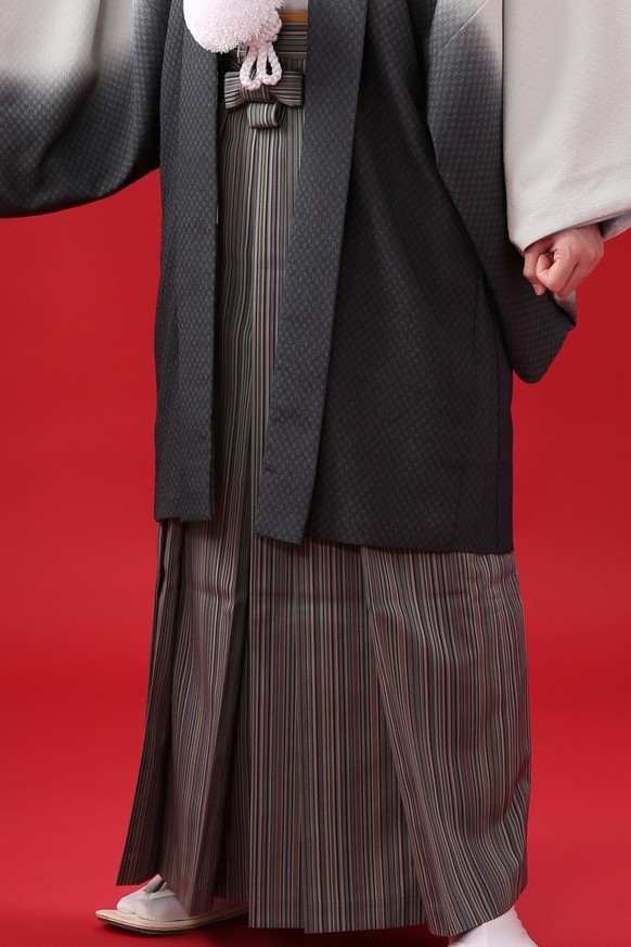 紋付袴レンタル 紋付羽織レンタル 男袴 羽織着物ー20 男袴ー14