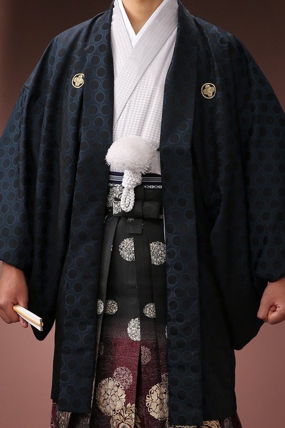 紋付袴レンタル 紋付羽織レンタル 男袴 羽織着物ー31 男袴ー36