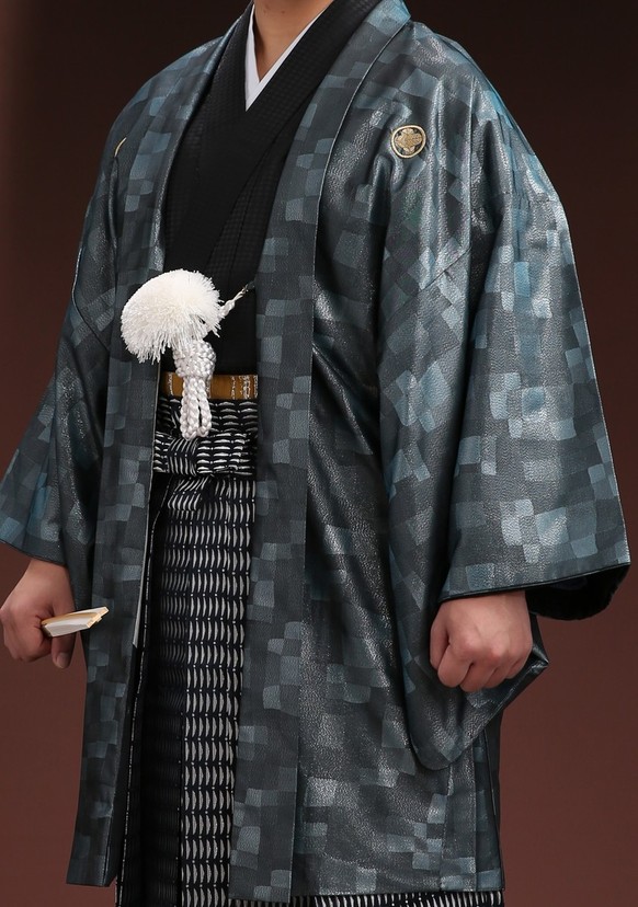 紋付袴レンタル 紋付羽織レンタル 男袴 羽織着物ー25 男袴ー49