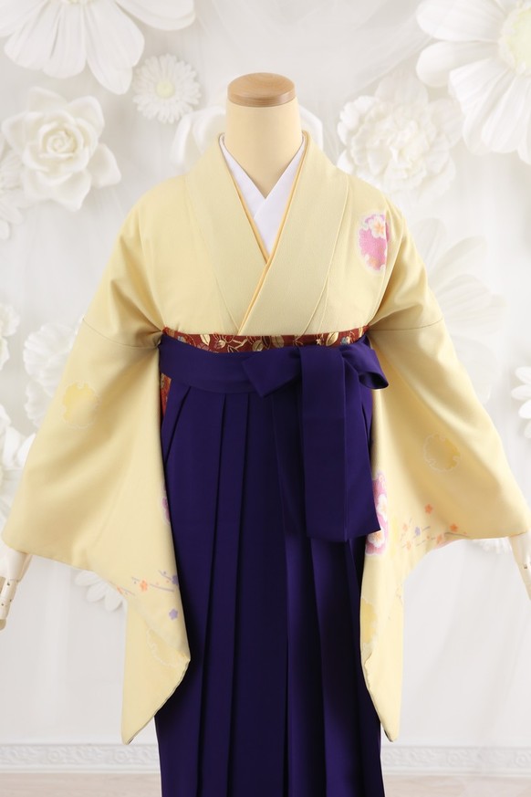 【卒業式袴】卒業式袴用着物-159 ナカノヒロミチ/袴-紫