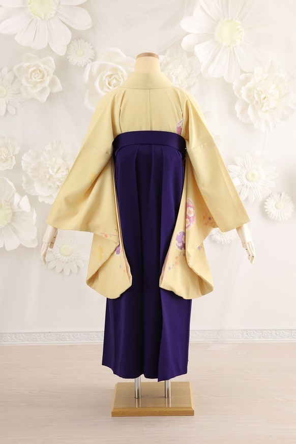 【卒業式袴】卒業式袴用着物-159 ナカノヒロミチ/袴-紫
