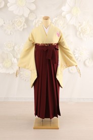 【卒業式袴】卒業式袴用着物-159 ナカノヒロミチ/袴-エンジ