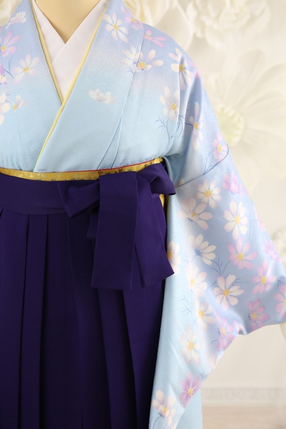 【卒業式袴】卒業式袴用着物-171/袴-紫