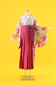 【卒業式袴】卒業式袴用着物-299/袴-193　Girl's  talk