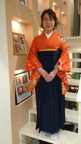 卒業式袴】卒業式袴用着物‐106 袴‐紺無地 | 姫路の成人式振袖 袴 