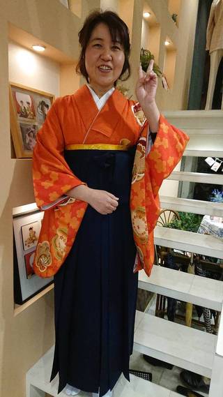 卒業式袴】卒業式袴用着物‐106 袴‐紺無地 | 姫路の成人式振袖 袴