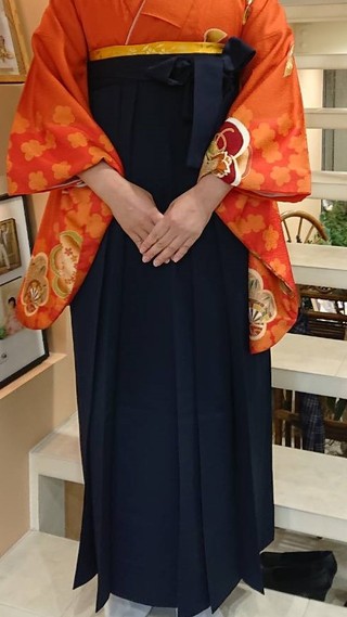 卒業式袴】卒業式袴用着物‐106 袴‐紺無地 | 姫路の成人式振袖 袴