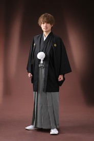 紋付袴レンタル 紋付羽織レンタル 男袴 羽織着物-5 / 袴-19