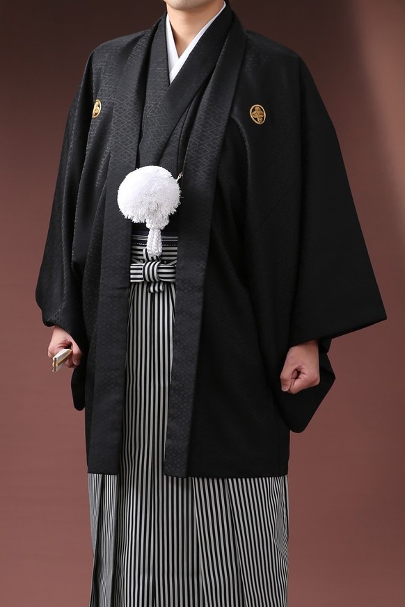 紋付袴レンタル 紋付羽織レンタル 男袴 羽織着物-5 / 袴-19