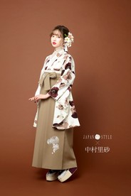 【JAPANSTYLE×中村里砂ブランド卒業式袴レンタル】JAPANSTYLE×中村里砂ブランド卒業式袴用着物-450/袴-308